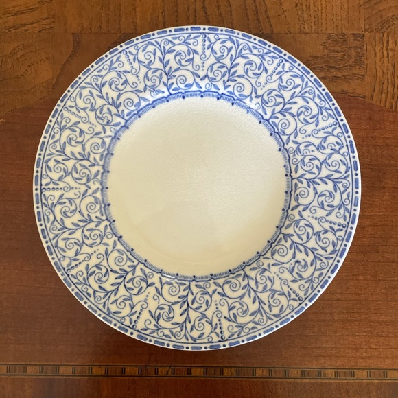 Woods Burslem Dining Vintage English Woods Burslem Hampton Blue And